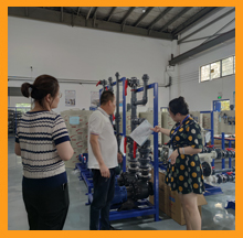 客户参观合乐hl8车间